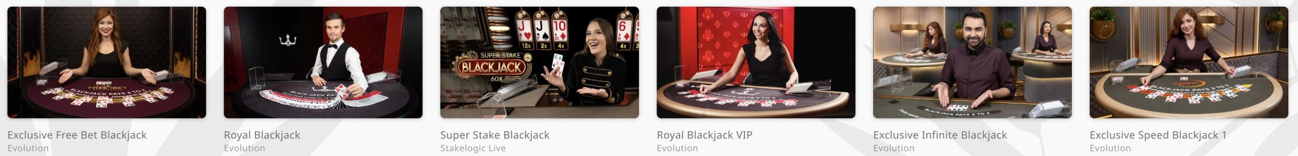 Blackjack Games in Royal Panda Casino 
